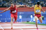 天公作美，雨過天晴，大運會田徑第二日，陳冠鋒男子百米摘銅